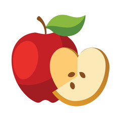 Sliced apples with peanut butter and cinnamon