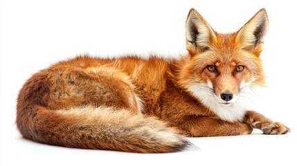 Fototapeta premium Dhole isolated on white background