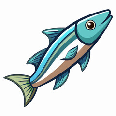 vector illustration of a fish