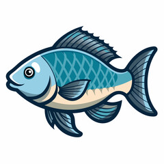 fish on a white background