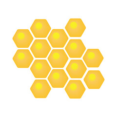 honeycomb bee icon on white background. honeycomb icon for your web site design, logo, app, UI. flat style. honey comb sign.