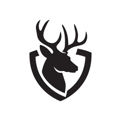 Deer Logo Design, Deer Head Logo Design Vector
