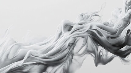 Delicate monochrome wave pattern, organic abstract in gentle motion design
