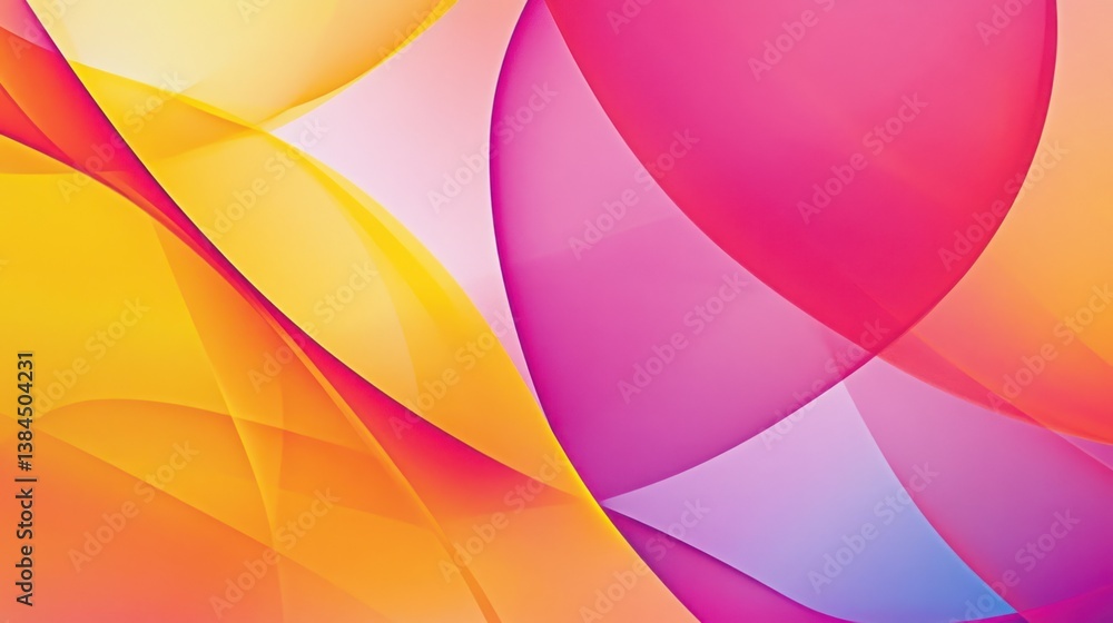 Poster vibrant geometric gradients overlaying for a dynamic abstract background
