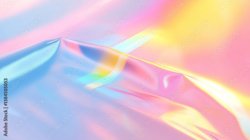 Aufkleber dynamic colorful waves abstract art digital creation vibrant environment close-up visual concept