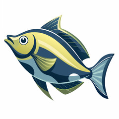 vector illustration of a fish