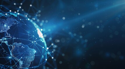 Naklejka premium Global Network Connection