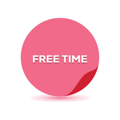 free time icon template background illustration vector design.