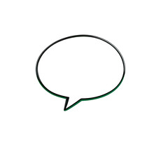 Speech bubble with "Stronger Together" text, message icon