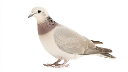 Obraz premium Eurasian Collared Dove isolated on white background