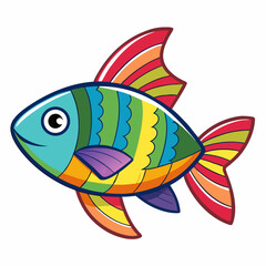 fish on a white background