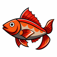 fish on a white background