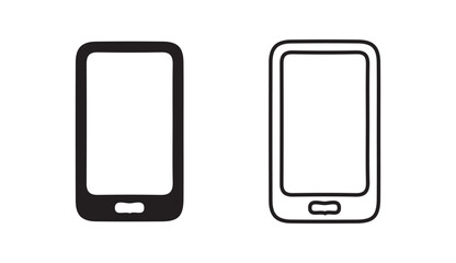 Phone icon set, vector, silhouette. Contact us, symbol, sign, Mobile apps, Ringing phone simple icon set. Smartphone ringing. Phone sign. Vector Eps 10