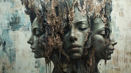 Faces of Nature: A Sculptural Exploration of Identity and Transformation