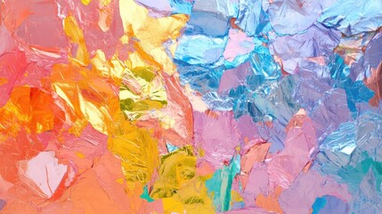 Vibrant abstract art exploration studio digital artwork colorful palette close-up emotions and expressions