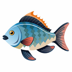 fish on a white background