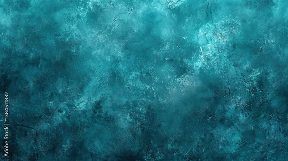 Poster smooth gradient of mystic teal creates calming and serene background, perfect for various design pro