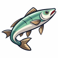 Fototapeta premium fish on a white background