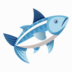 vector illustration of a fish