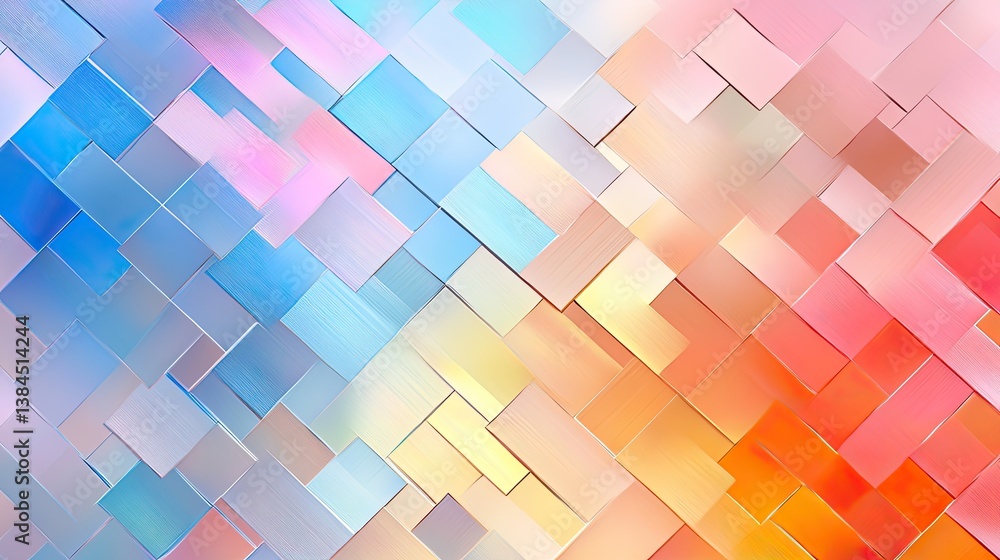 Poster vibrant abstract art display digital creation colorful patterns modern aesthetic visual harmony