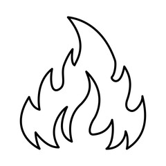 Fire Line Icon. Concept of Green Technology, Climate Change, Global Warming, CO2 Neutral Editable Stroke Icon