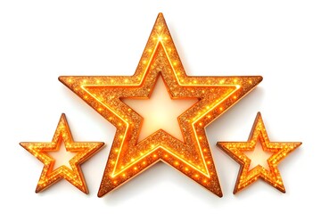 gold star on white background