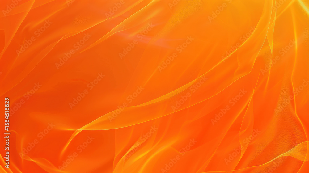 Poster smooth gradient of tangerine orange fabric creates warm and inviting atmosphere, perfect for backgro