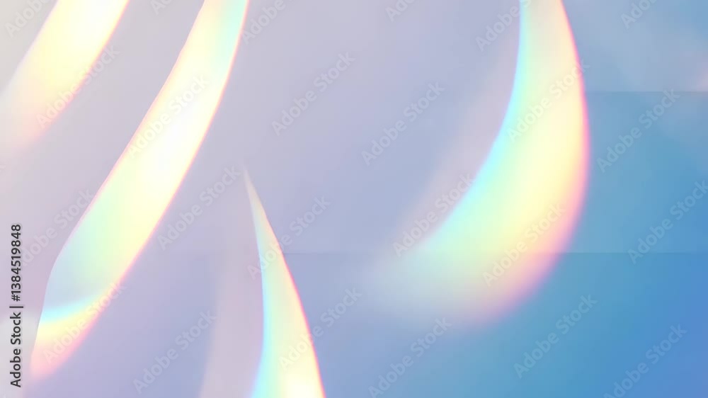 Poster defocused light abstract background with rainbow flares glare overlay and circular bokeh effects