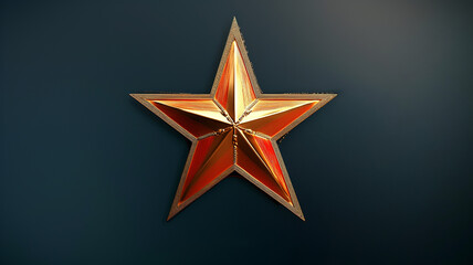 The red star. 9th May. Victory Day. Russia.