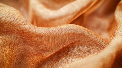 Brown bronze grain fabric silky, Holographic blurred abstract background noise smooth transitions bright tone effect design