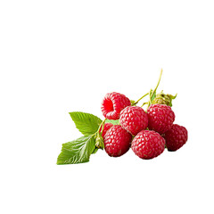 Cluster of raspberries