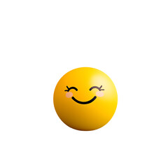 Toy ball with bouncy smiley faces