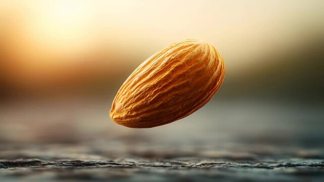 Hovering Anti Gravity Ingredients, Almond floating in zero gravity
