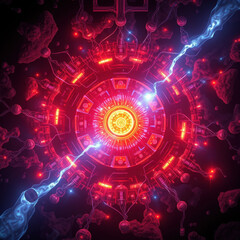 Obraz premium Surreal Lighting Effects Energy Effects