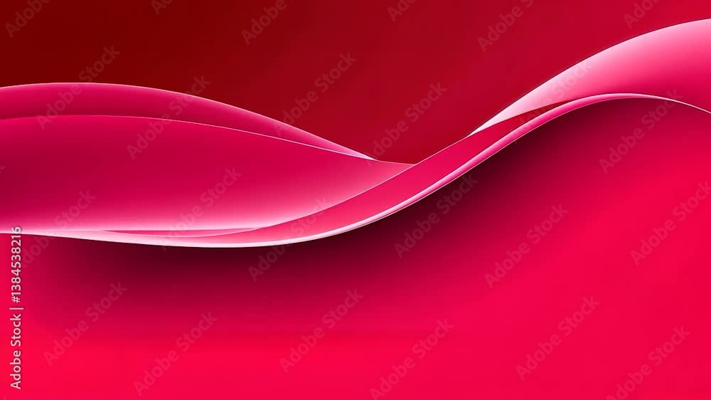 Poster abstract wavy lines with gradient shades of red background for modern design and presentation templa