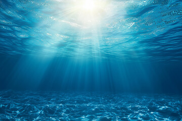 Pure blue ocean water background