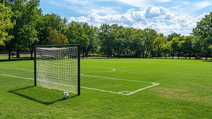 Soccer Field: A Sunny Day for a Game