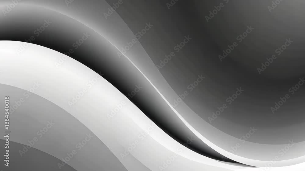 Poster abstract gradient wave background pattern in shades of gray a seamless texture and minimalist design
