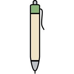 Hand-Drawn Ballpoint Pen Illustration &ndash; Transparent Background