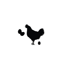 Hen silhouette 