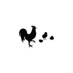 Hen silhouette 