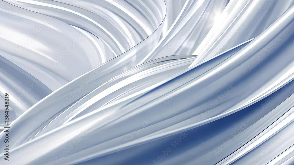 Poster abstract silver lines and curves design with clean smooth surface and minimalist aesthetic backgroun