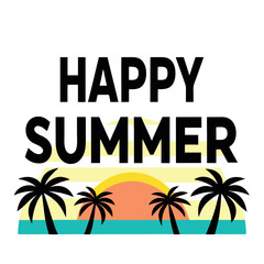Obraz premium Summer vibes vector illustration. 