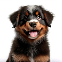 perro, animal, mascota, cachorro, rottweiler, cuca, aislada, negro, canino, blanco, café, mamífero, 