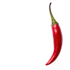 Fresh red chili pepper, perfect for adding spice to dishes. isolated against a transparent background.