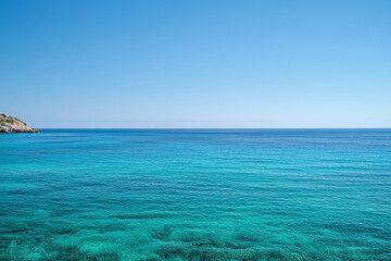 Obraz premium The clear blue sky without clouds. A natural background for images 