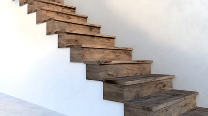 Modern Wooden Staircase Design: Rustic Elegance in Interior Architecture