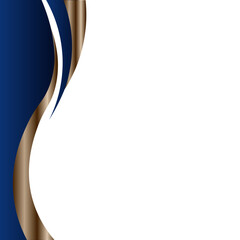 Elegant Gold Curve Border