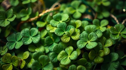 close up of a green plant Indoor plants in studio   Patricks day