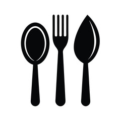 spoon and fork vector illustration